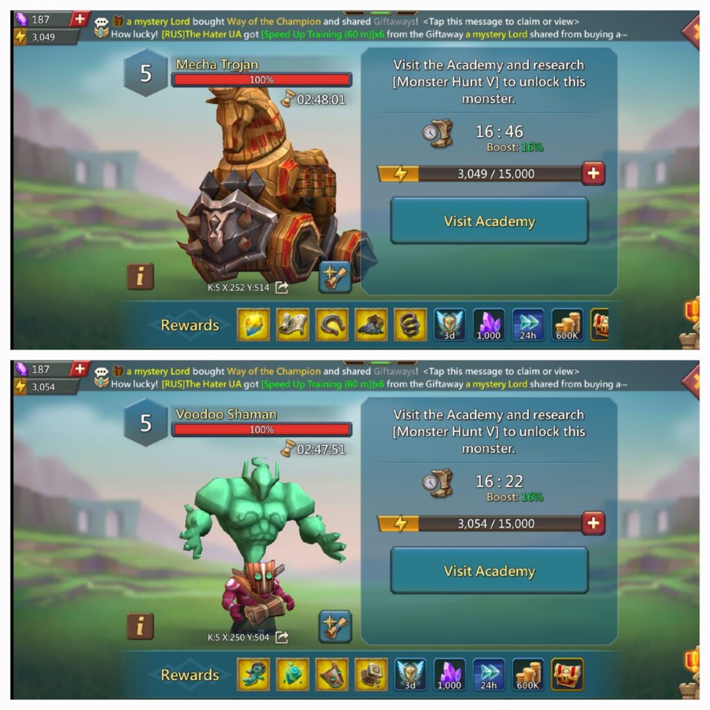 16 May 2024 | Lords Mobile Tomorrow Packs and Monsters