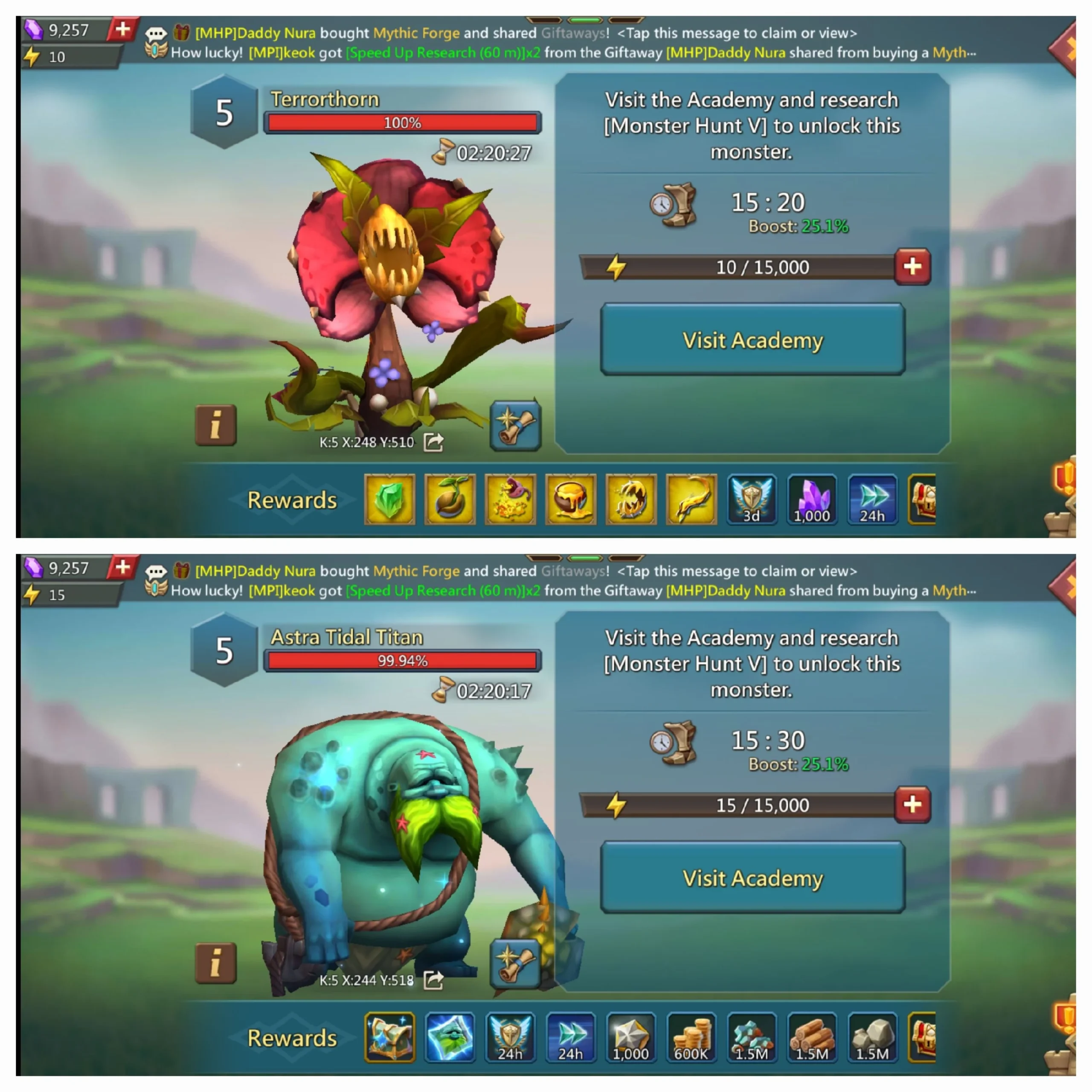 28 May 2024 Lords Mobile Tomorrow Packs and Monsters